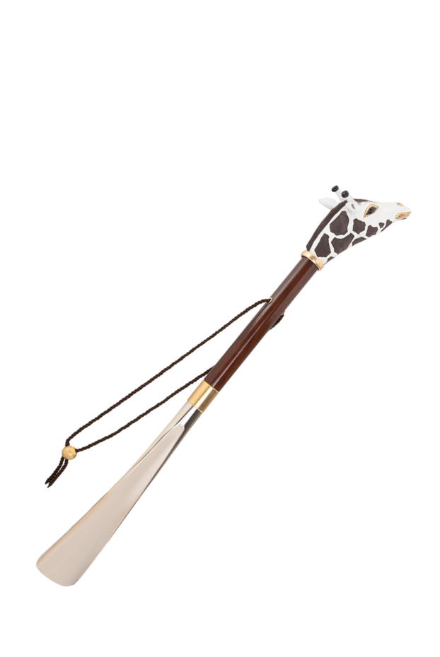 Pasotti  shoe horn made of metal and wood brown buy with prices and photos 153866 - photo 1