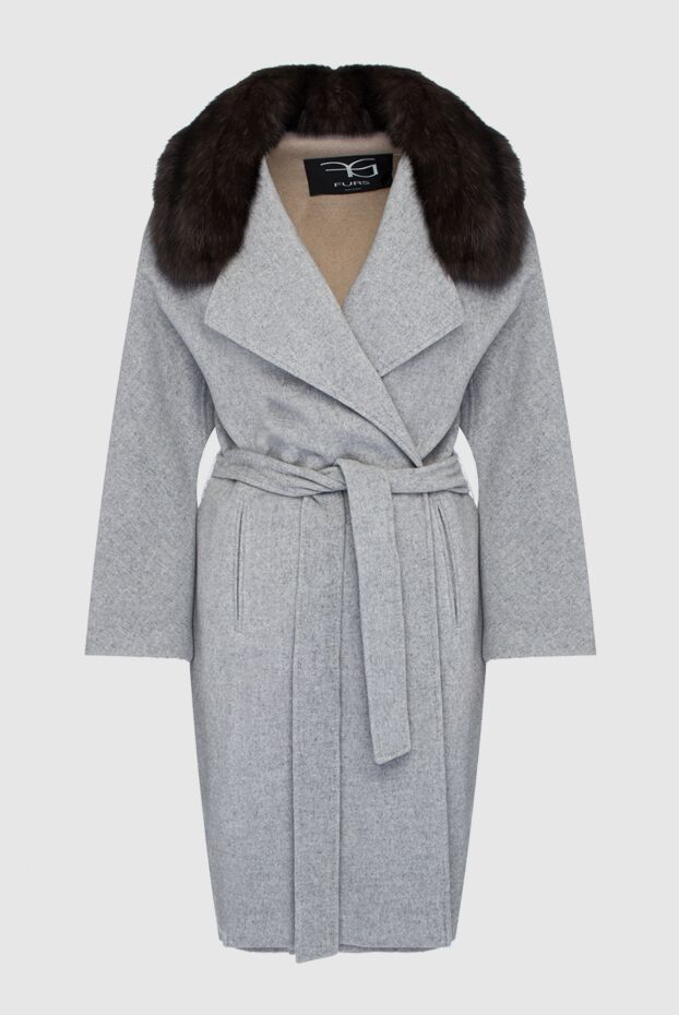 FG Furs woman women's gray cashmere and sable coat buy with prices and photos 153927 - photo 1