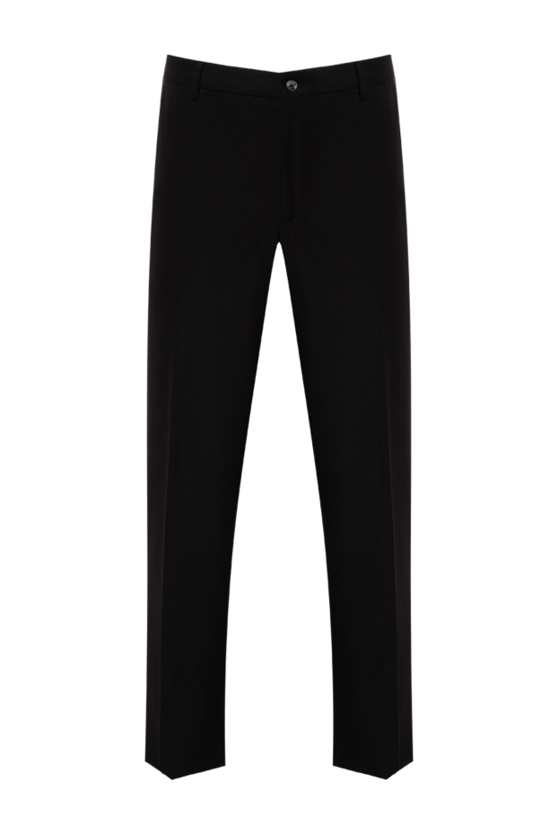 Zilli men's black wool trousers with unusual pocket trim 154062 - photo 1