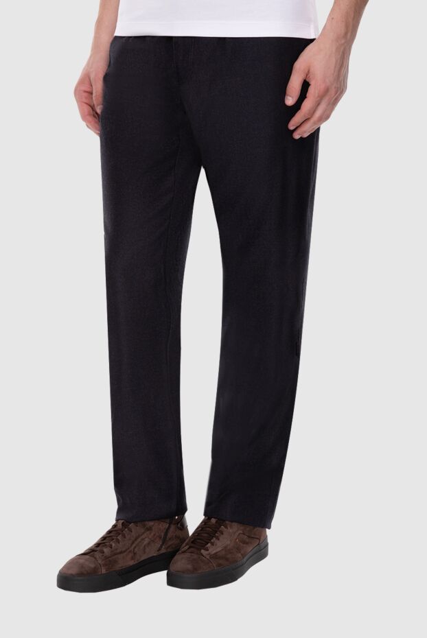 Zilli men's fitted wool and cashmere trousers 154071 - photo 3