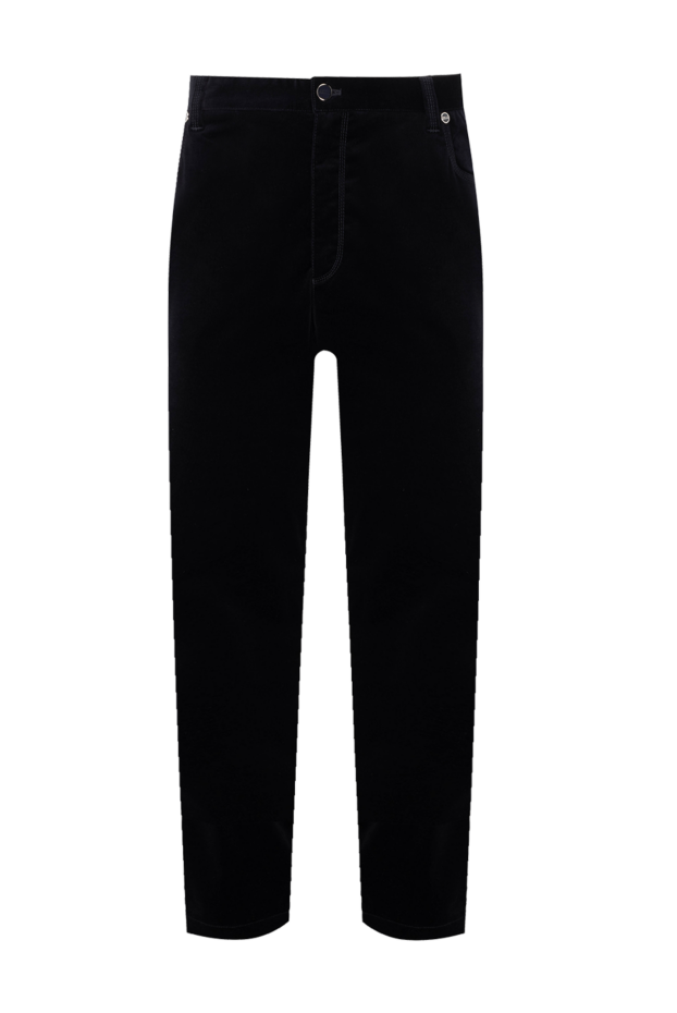 Zilli slim fit jeans in black with velvet texture and classic fit 154079 - photo 1