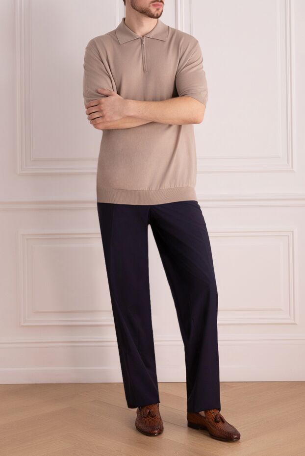 Zilli purple wool and cashmere pants for men 154103 - photo 2