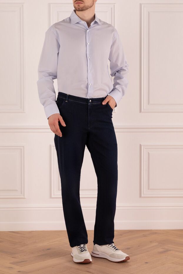 Zilli man blue cotton jeans for men buy with prices and photos 154131 - photo 2