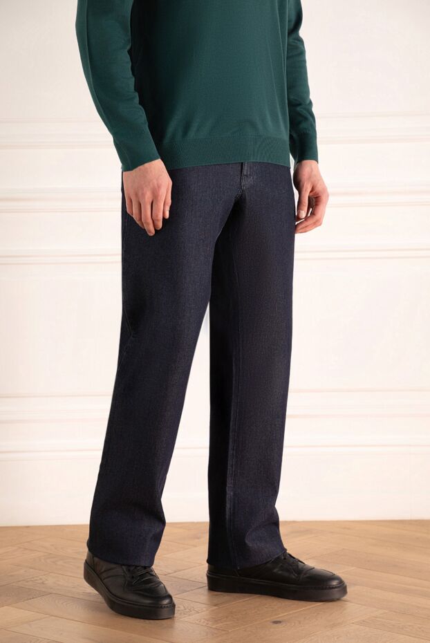 Zilli straight jeans made of thick denim without decorative trim 154143 - photo 3