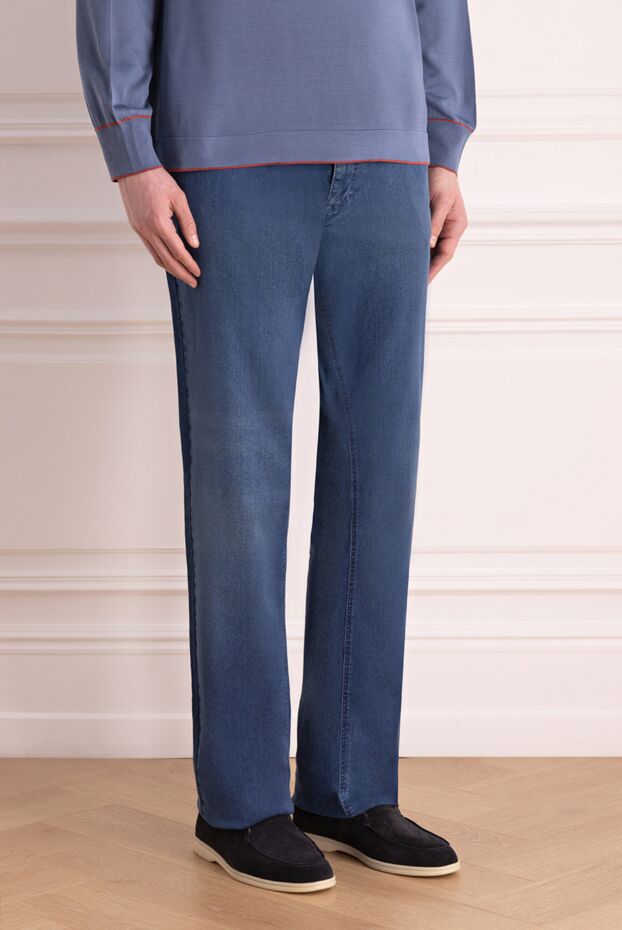 Zilli straight leg denim jeans with a smooth fade effect 154160 - photo 3