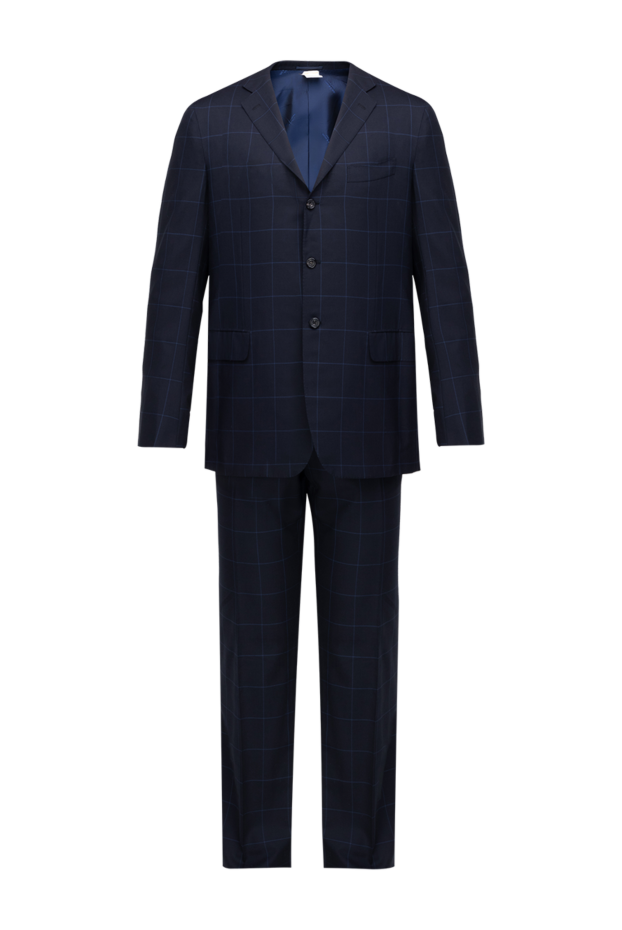 Kiton two-piece suit made of fine wool in a large check pattern 154253 - photo 1
