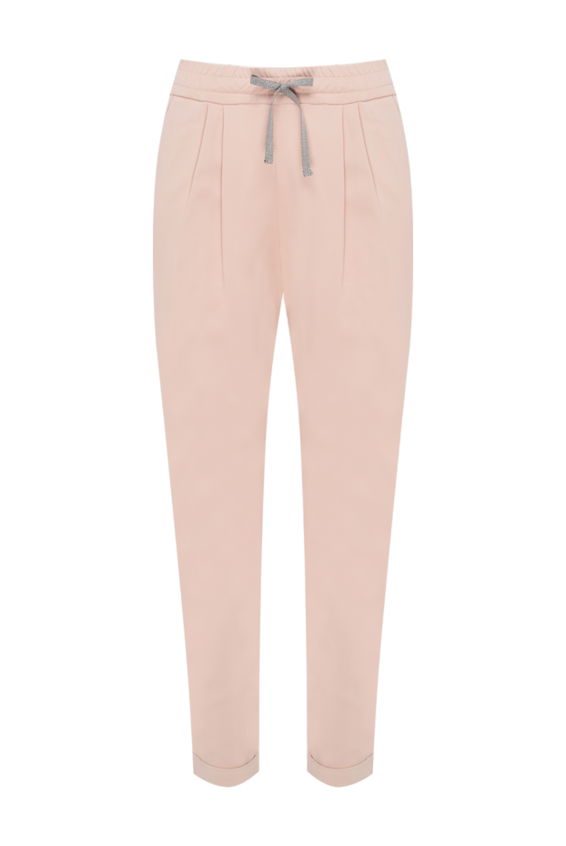 Rocco Ragni woman pink viscose trousers for women buy with prices and photos 154345 - photo 1