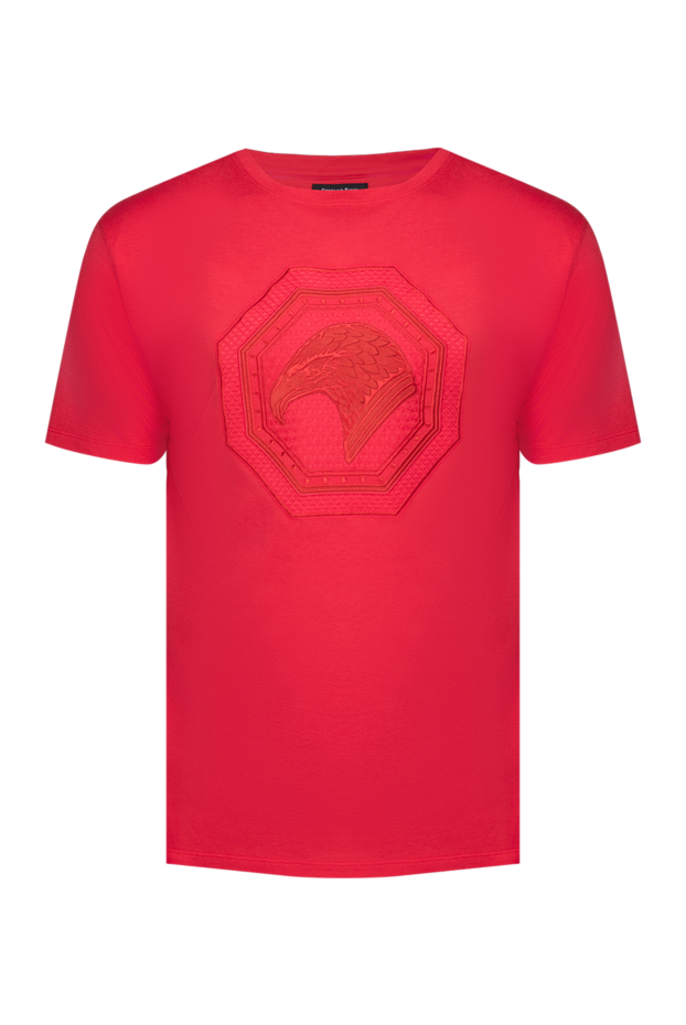 Stefano Ricci men's bright red knitted t-shirt with embossed embroidery 154405 - photo 1