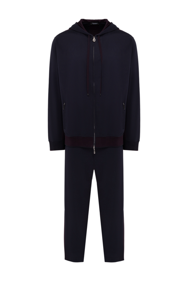 Stefano Ricci dark blue cotton tracksuit with a hood 154412 - photo 1