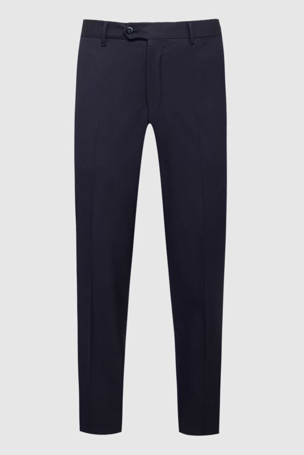Zilli men's trousers made of natural wool in dark blue 154429 - photo 1
