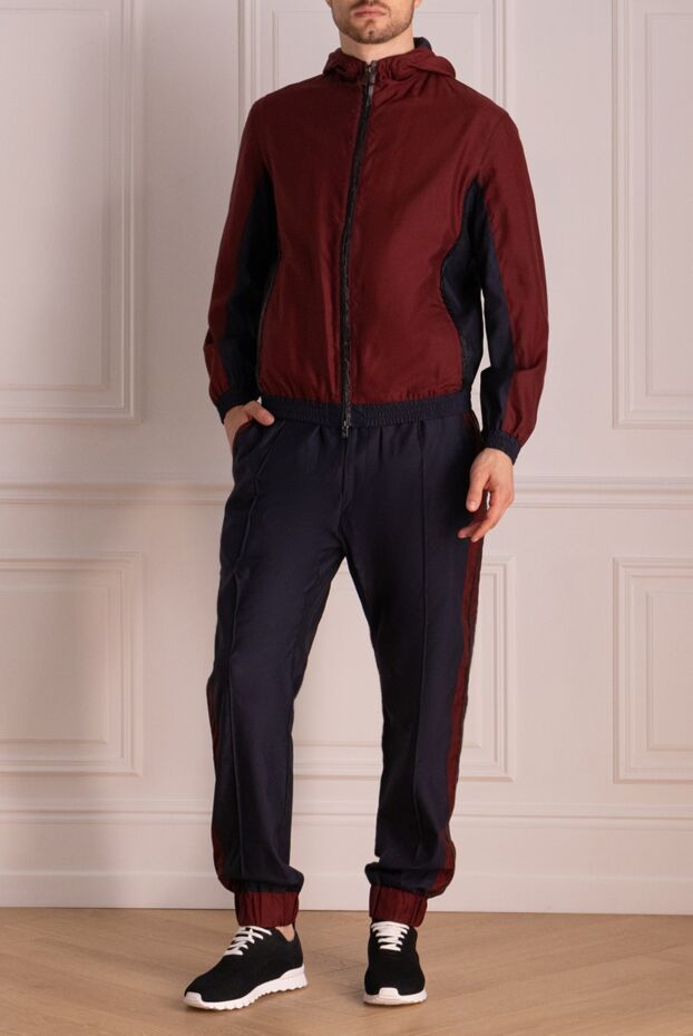 Torras man men's sports suit made of polyester, silk and wool, burgundy buy with prices and photos 154548 - photo 2