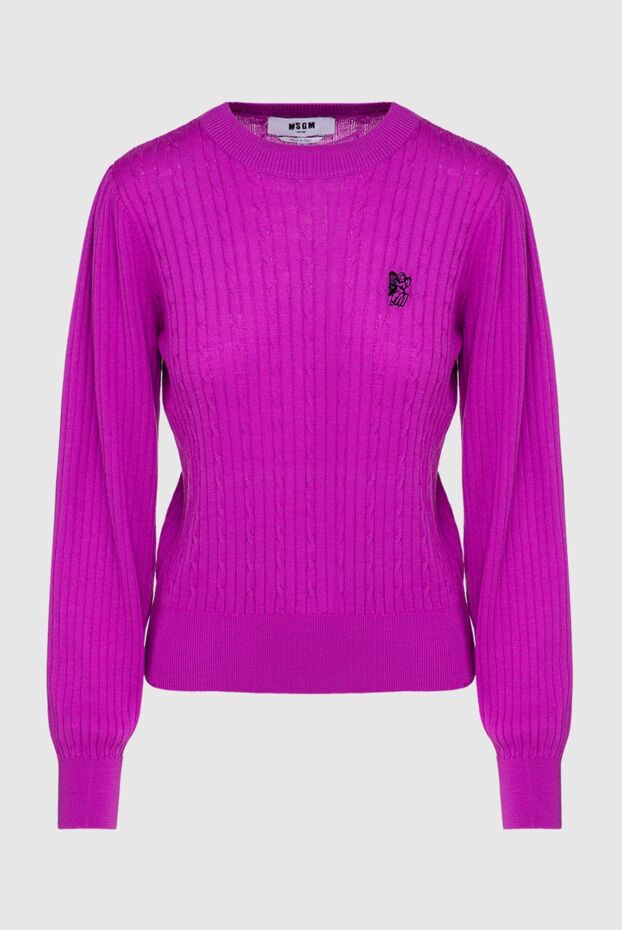 MSGM woman pink wool and acrylic jumper for women buy with prices and photos 154628 - photo 1