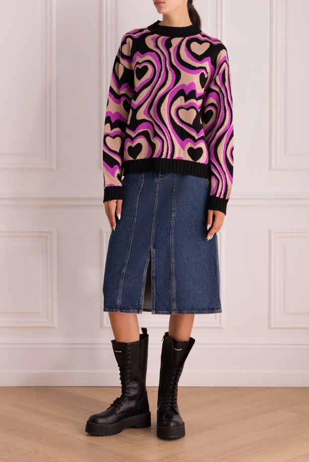 MSGM woman purple wool and acrylic jumper for women buy with prices and photos 154629 - photo 2