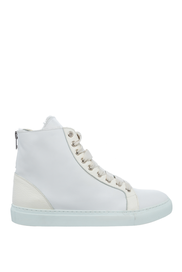 Lisa Conte woman white leather and fur sneakers for women buy with prices and photos 154651 - photo 1
