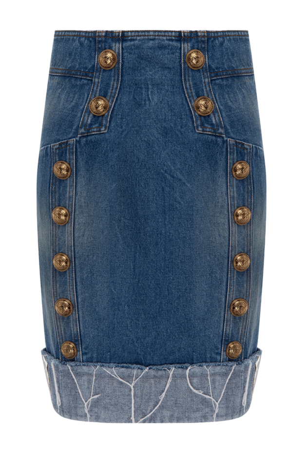 Balmain woman blue cotton skirt for women buy with prices and photos 154784 - photo 1