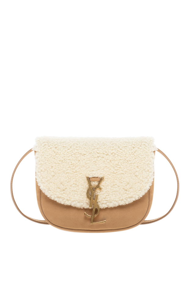 Saint Laurent woman beige nubuck and fur bag for women buy with prices and photos 154795 - photo 1