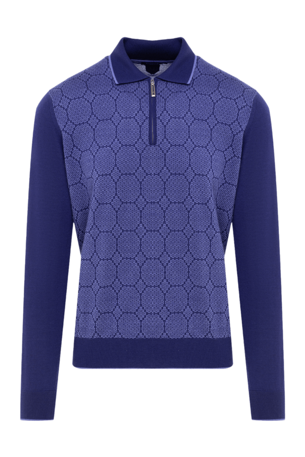 Stefano Ricci a long-sleeve polo shirt in rich purple with a pattern and zipper. 154879 - photo 1