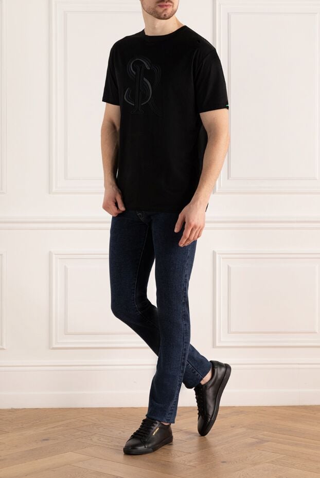 Stefano Ricci black cotton t-shirt for men 154883 - photo 2