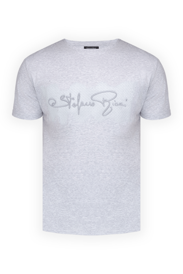 Stefano Ricci gray cotton t-shirt for men 154891 - photo 1