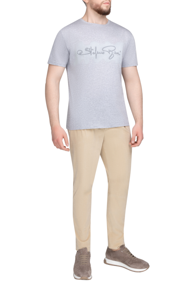 Stefano Ricci gray cotton t-shirt for men 154891 - photo 2