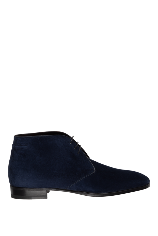 Stefano Ricci deep blue suede boots with a classic sole 154915 - photo 1