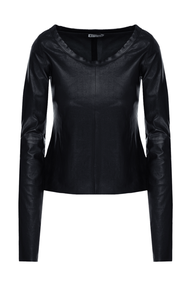 Maticevski woman black leather and cotton blouse for women buy with prices and photos 154926 - photo 1