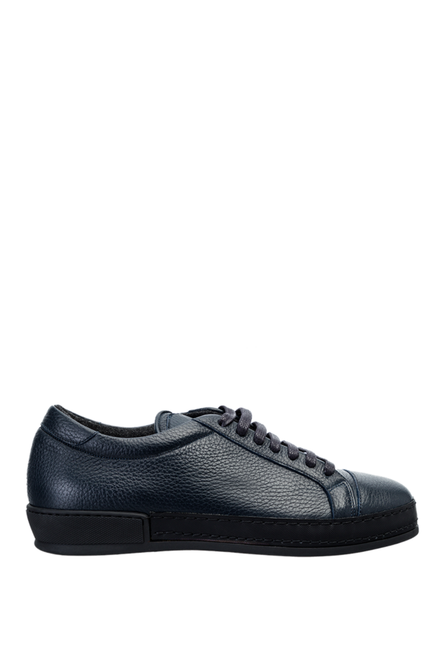 Cesare di Napoli man blue leather sneakers for men buy with prices and photos 155005 - photo 1