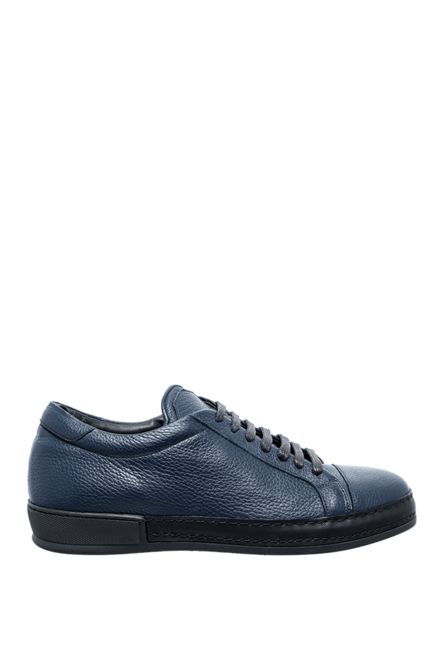 Cesare di Napoli man blue leather sneakers for men buy with prices and photos 155006 - photo 1