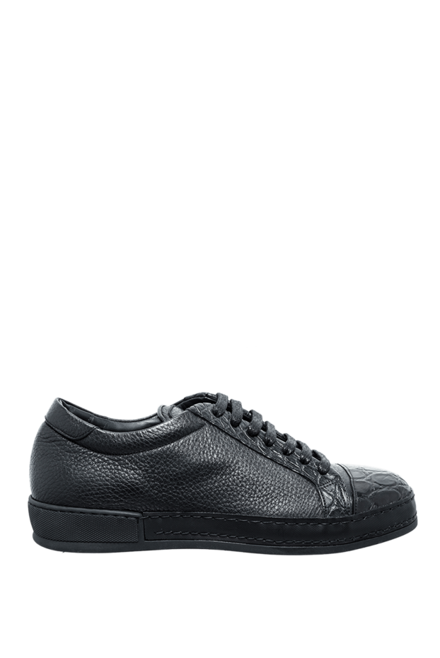 Cesare di Napoli man black leather sneakers for men buy with prices and photos 155009 - photo 1