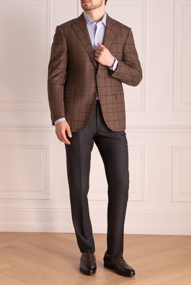 Corneliani man brown wool jacket for men buy with prices and photos 155029 - photo 2