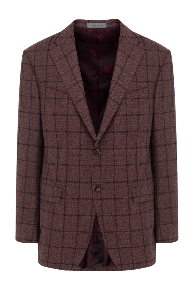 Corneliani чоловічі піджак із вовни бордовий чоловічий купити фото з цінами 155030 - фото 1