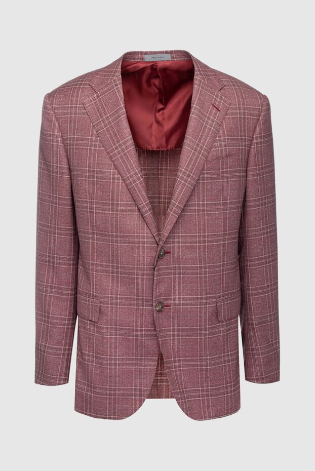 Corneliani мужские пиджак из шерсти розовый мужской купить с ценами и фото 155034 - фото 1