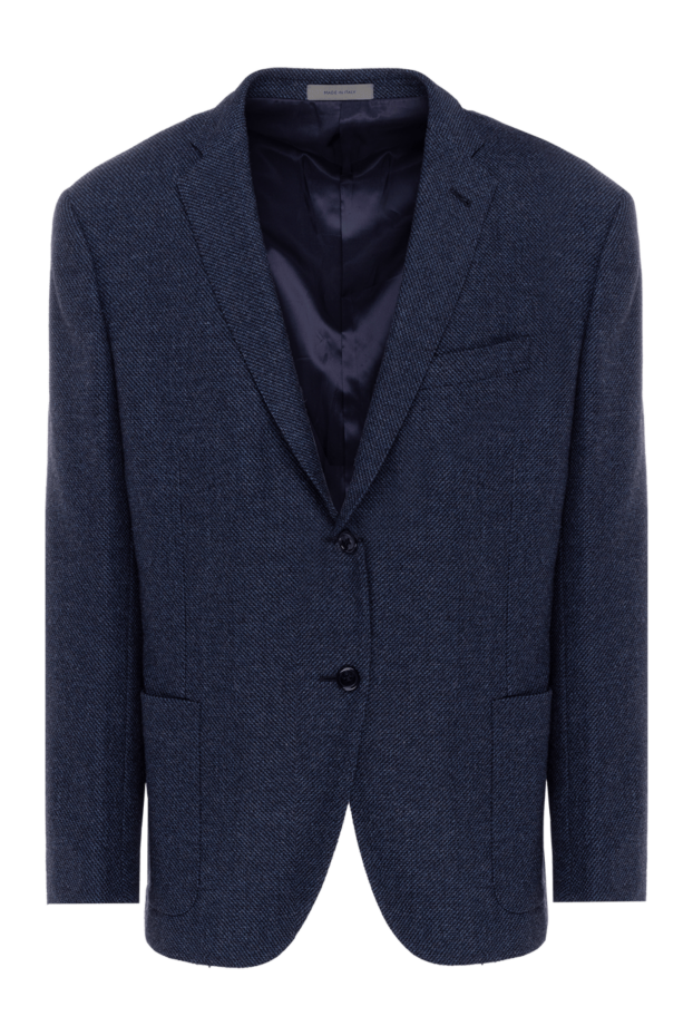 Corneliani чоловічі піджак із вовни та кашеміру синій чоловічий купити фото з цінами 155039 - фото 1