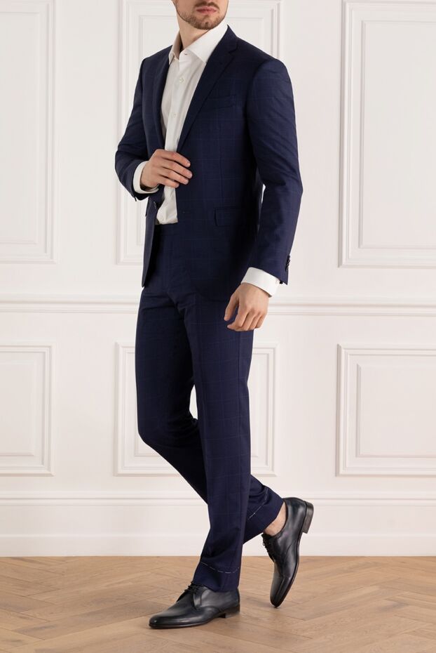 Corneliani man men's suit made of wool, blue buy with prices and photos 155040 - photo 2