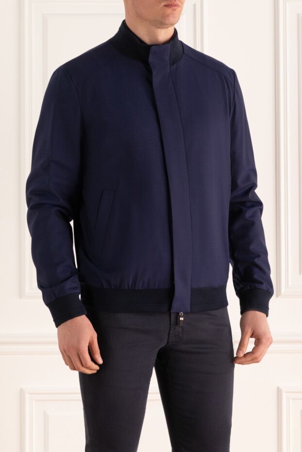 Corneliani чоловічі куртка з вовни синя чоловіча купити фото з цінами 155050 - фото 2
