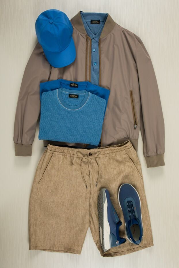 Corneliani lightweight bomber jacket in grey with contrast trim 155051 - photo 2