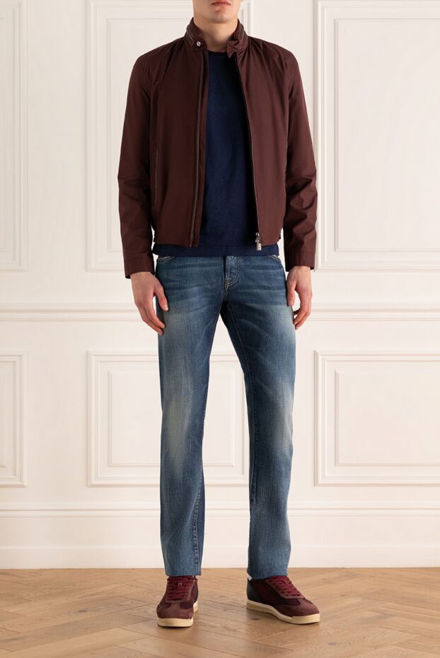 Corneliani man polyester jacket burgundy for men buy with prices and photos 155069 - photo 2