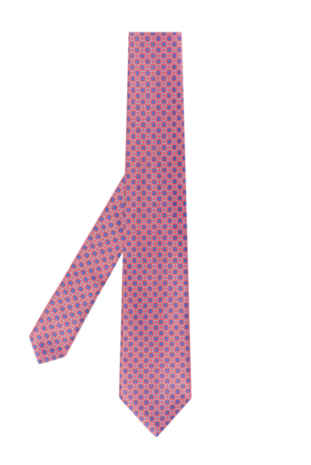Stefano Ricci pink and blue silk tie with geometric pattern 155187 - photo 3
