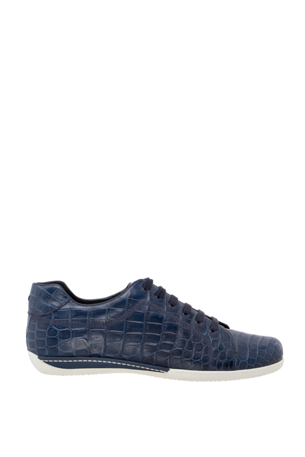 Artioli man blue crocodile leather sneakers for men buy with prices and photos 155317 - photo 1