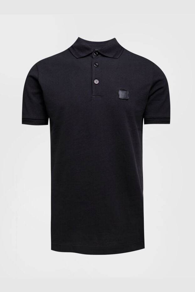 Dolce & Gabbana black pique polo with a leather patch and a simple silhouette (markdown) 195767 - photo 1