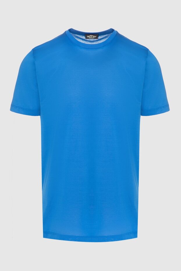 Cesare di Napoli man blue cotton t-shirt for men buy with prices and photos 155373 - photo 1