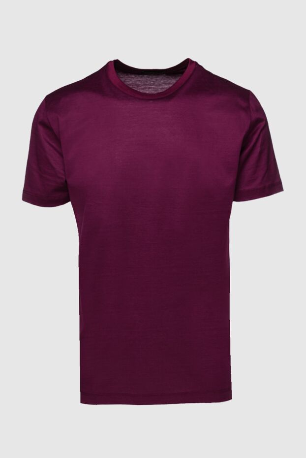 Cesare di Napoli man cotton t-shirt burgundy for men buy with prices and photos 155374 - photo 1