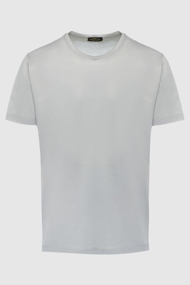 Cesare di Napoli мужские футболка из хлопка серая мужская купить с ценами и фото 155387 - фото 1