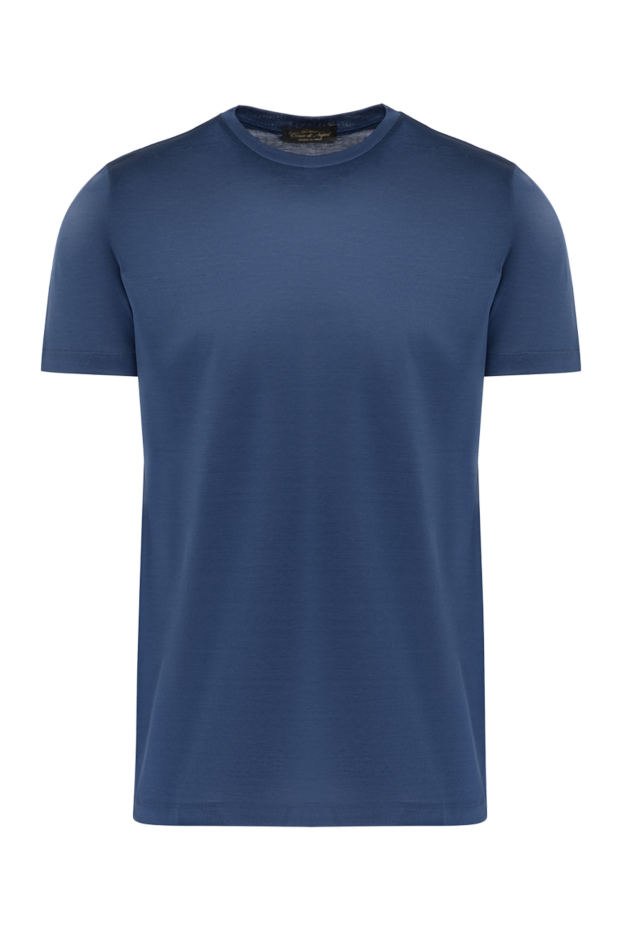 Cesare di Napoli man cotton t-shirt blue for men buy with prices and photos 155389 - photo 1