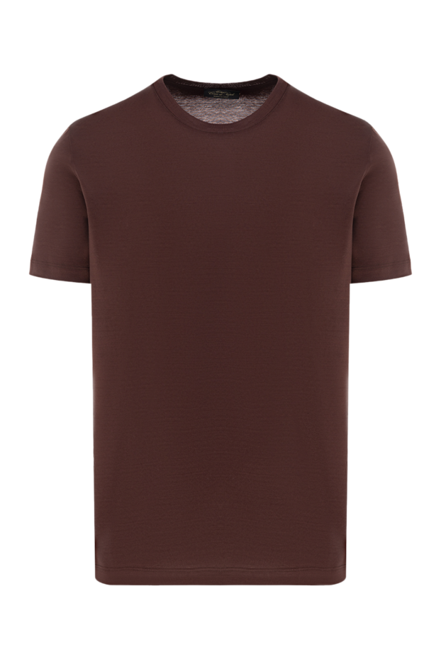 Cesare di Napoli мужские футболка из хлопка коричневая мужская купить с ценами и фото 155395 - фото 1