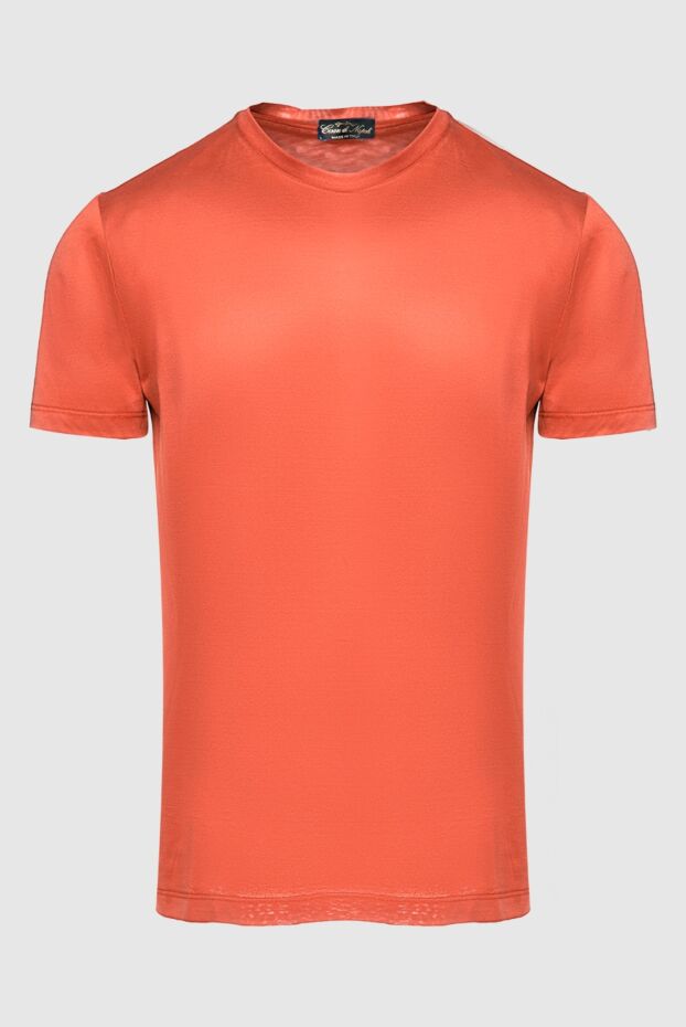 Cesare di Napoli man cotton t-shirt orange for men buy with prices and photos 155397 - photo 1