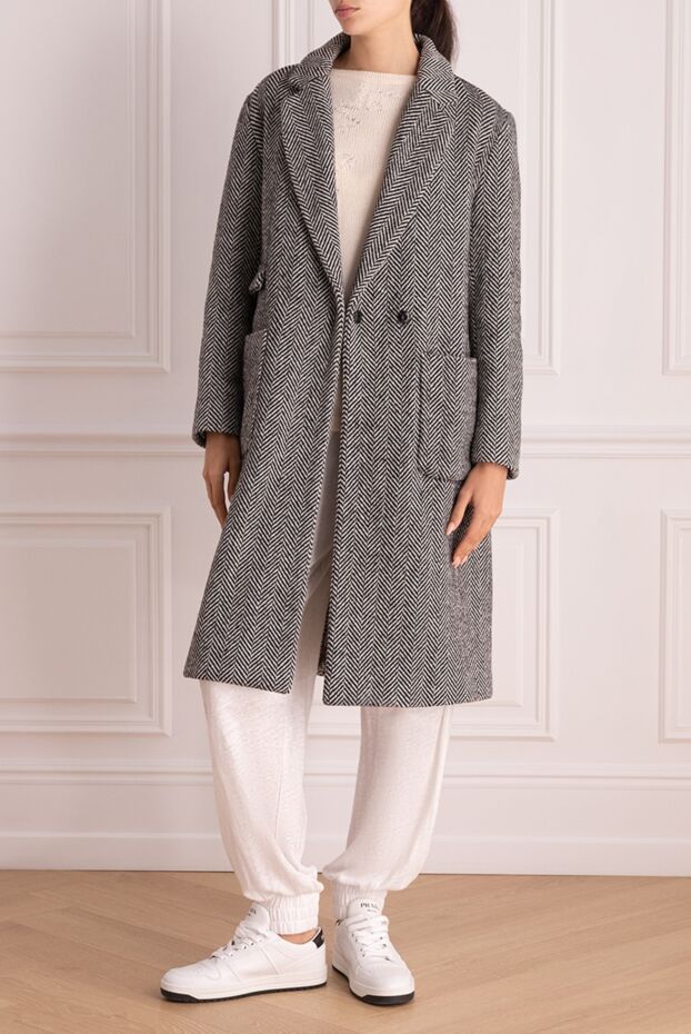 Ava Adore женские пальто из шерсти серое женское купить с ценами и фото 155426 - фото 2