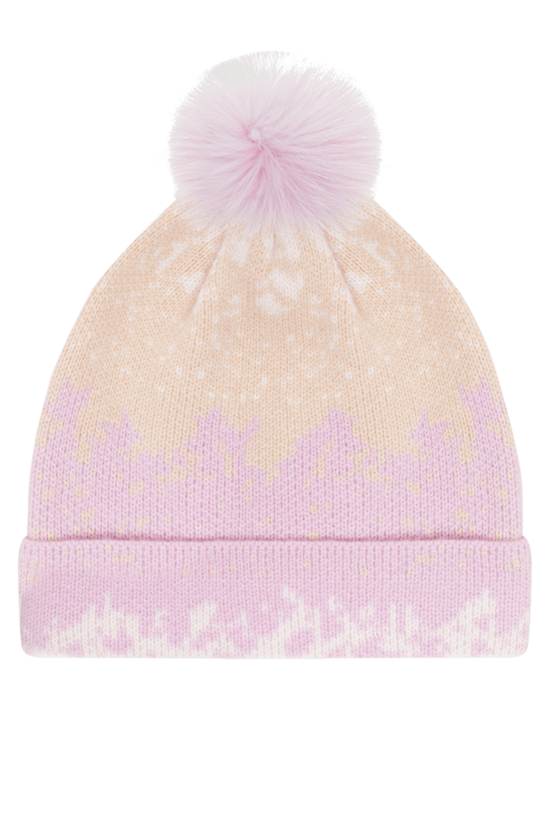 Max&Moi pink women's hat with shimmer and pompom 155447 - photo 3