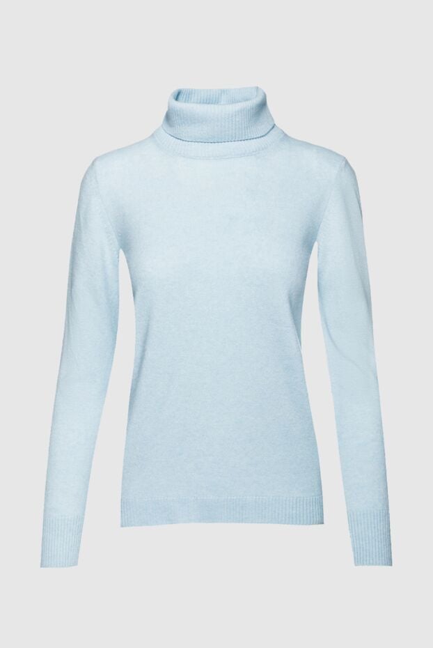 Panicale thin cashmere turtleneck in pastel blue 155470 - photo 1