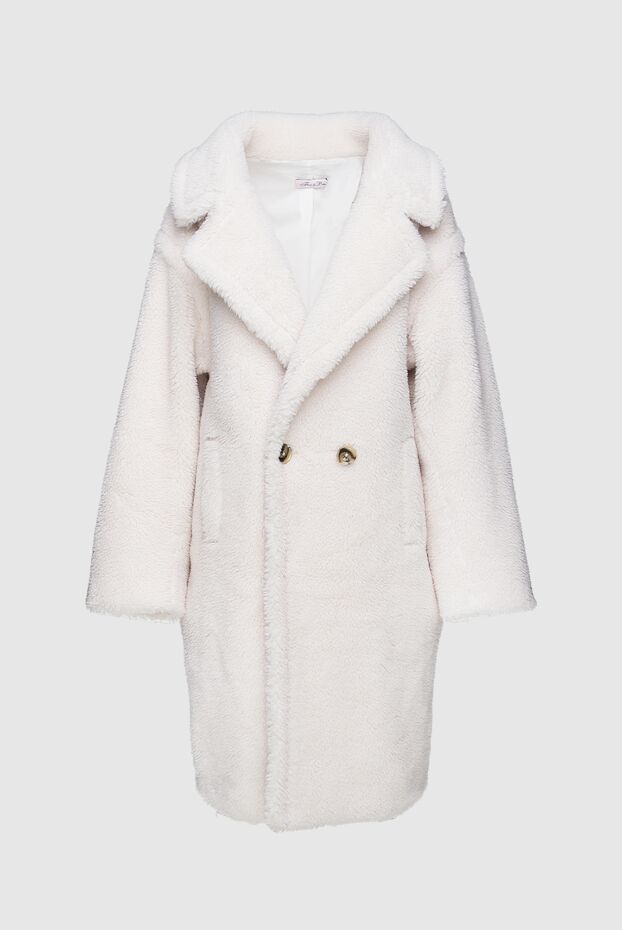 Fleur de Paris woman women's white fur coat made of wool and acrylic buy with prices and photos 155494 - photo 1